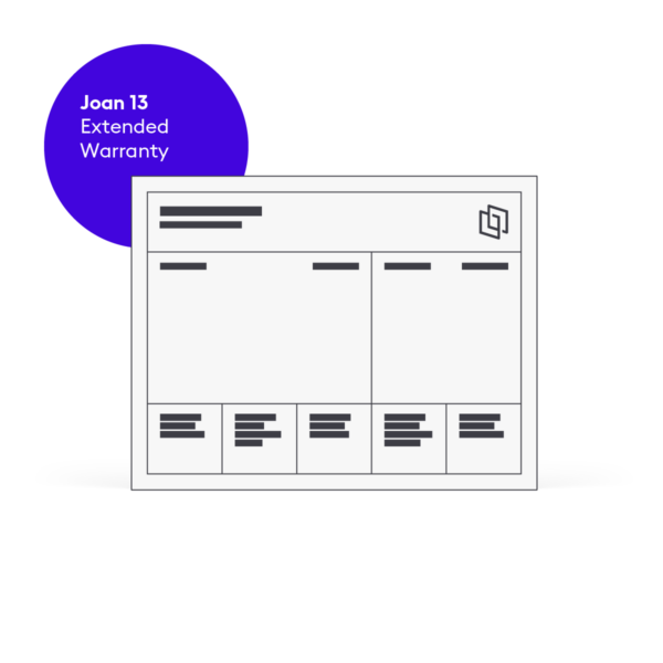 Joan Plus – Extended Warranty for Joan 13